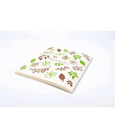 Swedish Dishcloth Kitchen Absorbent Sponge Cloths Fast Dry Dish Towels Set Cleaning Wipes (Leaf) - Buy Online on GoSupps.com