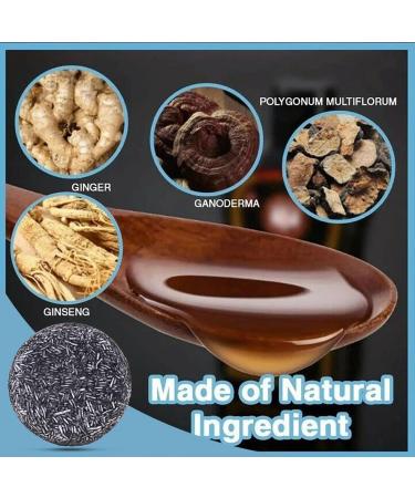 Soap Solid Shampoo Anti White Hair Solid Shampoo Shampoo Soap Natural for Black Sesame Nourishes Hair Restoration of Gray Hair Hair Solid Shampoo Oily Hair (1pc) - Buy Online on GoSupps.com