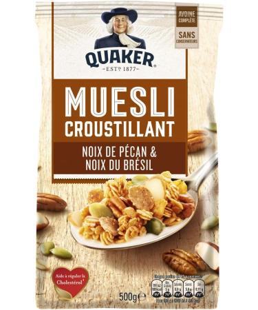 Quaker Muesli Croustillant Noix De P can & Du Br sil 500g (Lot de 5) Noix de P can 500 g (Lot de 5) - Buy Online on GoSupps.com