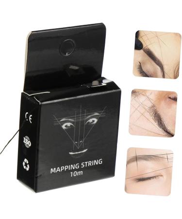 Hemoton 2pcs Ink Pattern Embroidery Thread Ruler Eyebrow Threading Thread Mapping Eyebrow Tool Draw a Line 7.5x4.5cmx2pcs Blackx2pcs - Buy Online on GoSupps.com