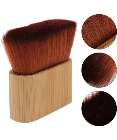 1pc Loose Brush with Wooden Handle Salon Neck Brush Barber Neck Brush Barber Face Cleaning Brush Beard Brush Barber Hair Duster Face Duster Modify Hair Salon Supplies Bamboo - Buy Online on GoSupps.com