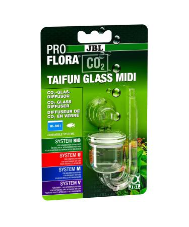 JBL PROFLORA CO2 TAIFUN GLASS MIDI CO2 diffuser for freshwater aquariums from 40-300 l made of glass