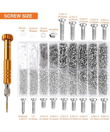 Glasses Repair Kit Eyeglass Repair Tool Spectacles Repair set with Screws Nuts Tweezers Screwdriver for Sunglasses Watch Clock Spectacle Electronics Phone Camera - Buy Online on GoSupps.com