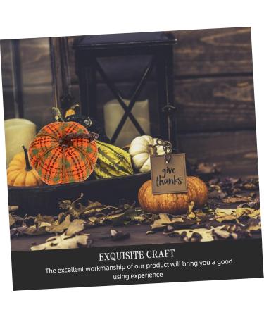 OUNONA Thanksgiving Pumpkin Decor Ornament Pumpkin Pin Cushions Fabric Photo Prop Fake Pumpkin Household Colorful 15x15cm - Buy Online on GoSupps.com