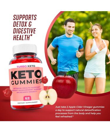 Turbo Keto Gummies - Vegan Formula with ACV for Weight Loss - 60 Gummies - Buy Online on GoSupps.com