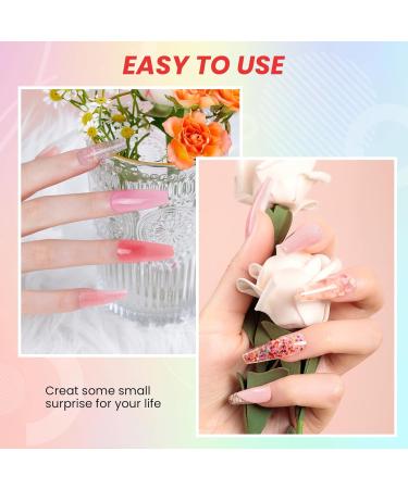 VANREESA Poly Nail Gel Kit with UV Lamp - 9 Colours Poly Nail Extension Gel Builder Set for Women - Nail Art Gift with Tips and Slip Solution - Buy Online on GoSupps.com