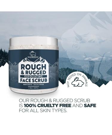 Rugged Face Scrub for Men - Exfoliating Microdermabrasion Facial Wash - Buy Online on GoSupps.com