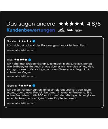 XXL Nutrition Whey Isolate 90 Protein Protein Powder Protein Shakes Whey Protein Isolate Protein Powder Various Flavors Banana 1000 grams 33 shakes Banana 1000 grams - Buy Online on GoSupps.com