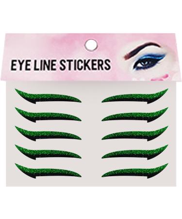 Autocollants Eye Liner Patch Maquillage Fard Paupi res Disque Maquillage Portable pour Voyage Spectacle Danse 10 Pi ces R sistant l'Eau Vert - Buy Online on GoSupps.com