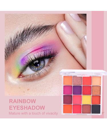Multicolor Eyeshadow Palette Waterproof Multicolor Face Shadow Palette | Makeup Accessory Matte Shimmer Face Shadow Palette for Beginners Home Use Shzons 02 - Buy Online on GoSupps.com