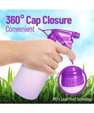 12oz Colored Squirt Bottles - Refillable Stream and Mister Spray Bottle for Cleaning, Gardening, Grooming - Hair Salon - COLORS MAY VARY - Buy Online on GoSupps.com