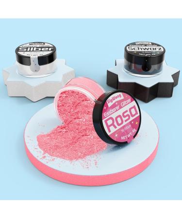 Edible Glitter Set - 3x4g Food Coloring Glitter for Cakes Drinks Cocktails & Fondant - Perfect for Baking & Party Decor - Buy Online on GoSupps.com