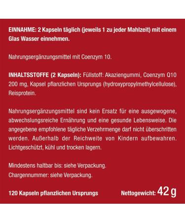 Premium Coenzyme Q10 - 200 mg Vegan Capsules | 120 Capsules for 2-Month Supply | Natural Plant-Based Ubiquinone - Buy Online on GoSupps.com