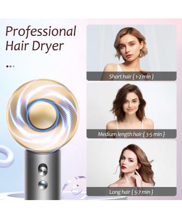 Brushless Powerful Hair Dryer Low Noise 1600W 110 000 RPM Fast Drying High Speed Blow Dryer with Negative Ion Technology Portable Lightweight with Diffuser and Nozzle for Home Salon Travel Grey - Buy Online on GoSupps.com