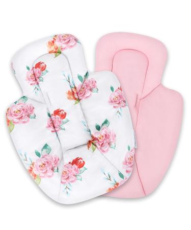 4moms Baby Swing Insert - Reversible Plush Newborn Support For RockaRoo & MamaRoo, Machine Washable