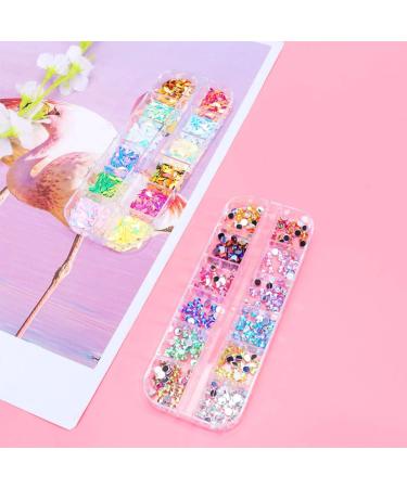 Milisten 8 Boxes Nail Art Material Kit Nail Kits Nail Accessories Rhinestones Nails Supplies Manicure Confetti Nail Gems and 3d Nail Charms Professional Nail Art Tool Pearl Manicure Tools - Buy Online on GoSupps.com