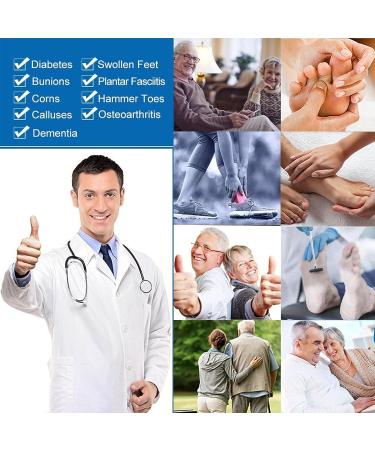 Women's Wide Width Diabetic Walking Shoes - Adjustable & Breathable - Dark Gray - 40EU - Buy Online on GoSupps.com