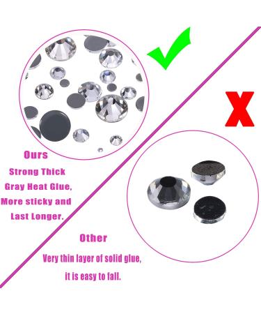AD Beads 4500pc Hotfix Rhinestones Set with Tools - Blue Zircon Crystal Gems for DIY Crafts, Nail Art, Face, Clothes, Shoes - Buy Online on GoSupps.com