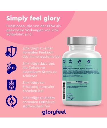 Zink 400 Tablets - 15mg Vegan Zinc Gluconate Optimal Bioavailability Lab Tested in Germany - 13 Month Supply - Buy Online on GoSupps.com