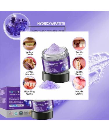 GarageLine Tooth Restoration Mineral Powder 50g Tooth Mineral Powder Teeth Whitening Powder Effective for Strengthening Teeth and Gums (1PC) - Buy Online on GoSupps.com