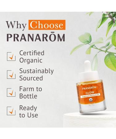 Pranarom Glow Treatment Moisture Oil - 100% Pure & Natural Essential Oil (1oz) - Buy Online on GoSupps.com