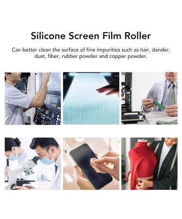 Handheld Silicone Roller - 8" Sticky Dust & Hair Remover with Aluminum Alloy Handle | Easy Operation Low Viscosity Anti-Static - Buy Online on GoSupps.com