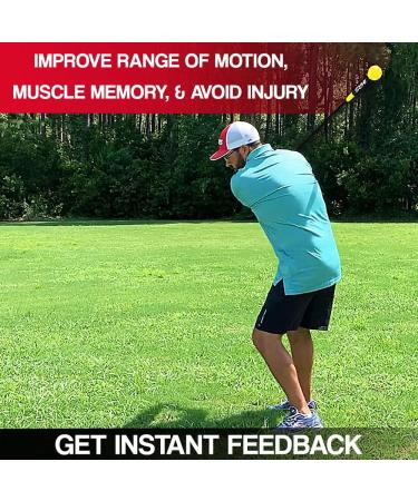 Indoor/Outdoor Golf Swing Trainer Aid for Flexibility, Tempo, Rhythm, Balance & Strength Training - Improve Chipping, Driving & Hitting Skills - Golf Accessories Warm-Up Stick 48 - Buy Online on GoSupps.com