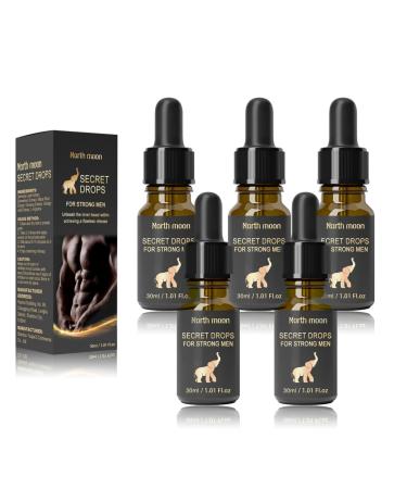 Huile de Massage Essentielle pour Hommes Huile de Soin Intime pour Hommes Traitement de Massage pour le Corps Masculin Pour Augmenter la Vitalit la Force et la Long vit (5PC)