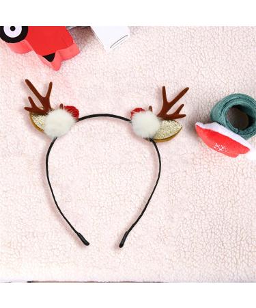 Christmas Headband Christmas Hairband Cute Reindeer Antlers Hair Band Xmas Hair Hoop Christmas Hair Accessories for Fancy Dress Party Festival Holiday Birthday Xmas Headband for Women Girls Adults - Buy Online on GoSupps.com