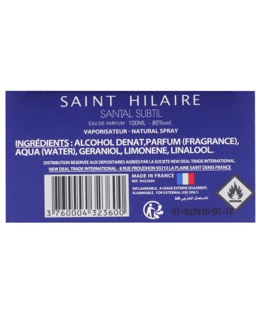 Saint Hilaire Santal Subtil EDP Spray Men 3.4 oz - Buy Online on GoSupps.com