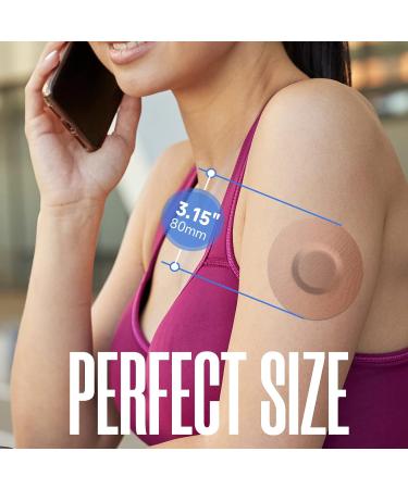 Eseige Freestyle Libre 2/3 Sensor Covers - 30 Pack Tan Color, Waterproof Adhesive Patches - Buy Online on GoSupps.com