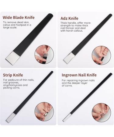 Segbeauty 9PCs Professional Pedicure Knife Set - High Manganese Steel Nail Care Tools for Ingrown Nails & Corn Removal - Buy Online on GoSupps.com