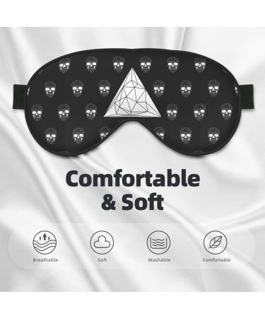 Buy Polygonal Modern Crystal Skull Sleep Mask - Adjustable Double-Sided Soft Eye Covers for Perfect Sleep & Reduced Eye Edema | International Shipping - Buy Online on GoSupps.com