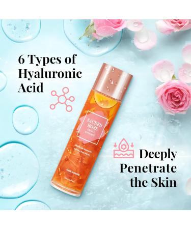 K BEAUTY SACRED ROSE FACIAL ESSENCE Face Brightening Serum Infused with Rose Water and 6 Types of Hyaluronic Acid Serum for Face Provides Intense Hydration for Fresh Dewy Look - Buy Online on GoSupps.com