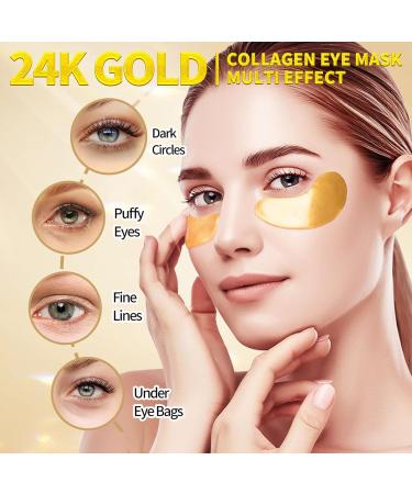 30 Pairs Under Eye Gel Patches Collagen Hydrating Eye Pads 24K Gold Eye Masks Skincare for Dark Circles Eye Patches for Puffy Eyes and Bags Under Eye Treatment Masks for Women - Buy Online on GoSupps.com