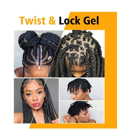 8.8oz Strong Hold Braid Gel for Frizz-Free Twist, Locs, Braids | Extra Hold High Shine Braiding Gel & Edge Control | Easy to Use | Natural Ingredients | 8.80 Fl Oz - Buy Online on GoSupps.com