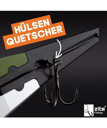 Zite Fishing Multi-Pliers - Versatile Fishing Tool with Snap Ring Hook Remover Line Cutter & Carry Bag - Perfect for International Fishermen - Buy Online on GoSupps.com