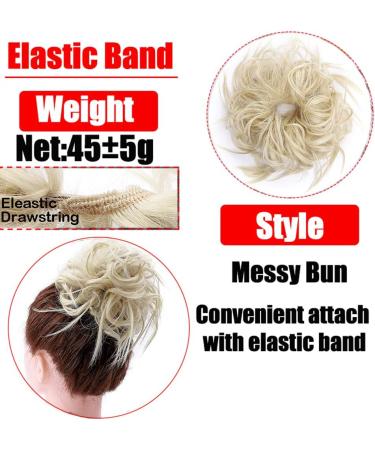 Tousled Updo Messy Bun Hair Extension Hair Piece Ponytail Updo Extensions Hairpiece Synthetic Hair Extensions Scrunchies Hair Accessories Light Brown - Buy Online on GoSupps.com