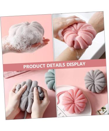 4pcs Pumpkin Bath Balls | Exfoliating Shower Sponges & Loofah Scrubber for Body Care - International Shipping Available - Buy Online on GoSupps.com