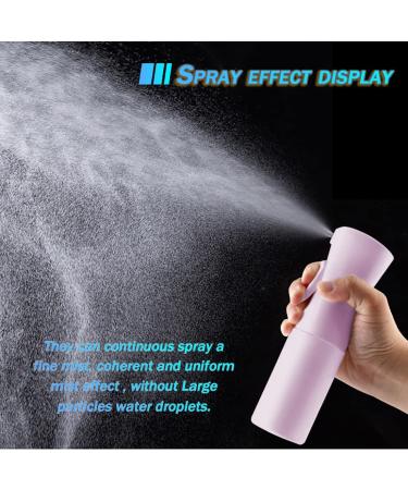 Shyuzi 160ml Continuous Fine Mist Spray Bottle - BPA Free Purple - Ideal for Hair Styling, Cleaning, Plants, Misting, and Skin Care - Buy Online on GoSupps.com