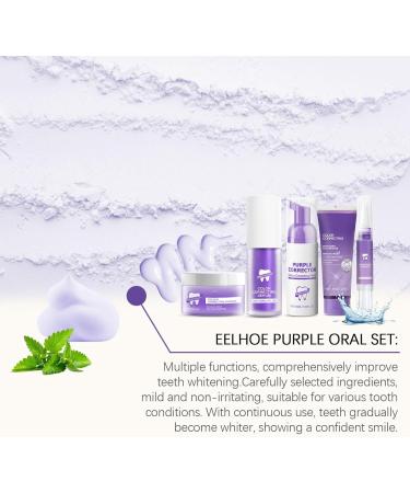 Purple Toothpaste Whitening Purple Corrector Toothpastes Purple Teeth Whitening Whitening Sensitive Teeth Toothpaste Deep Clean Formula Removes Tooth Stains (Set Mint) - Buy Online on GoSupps.com