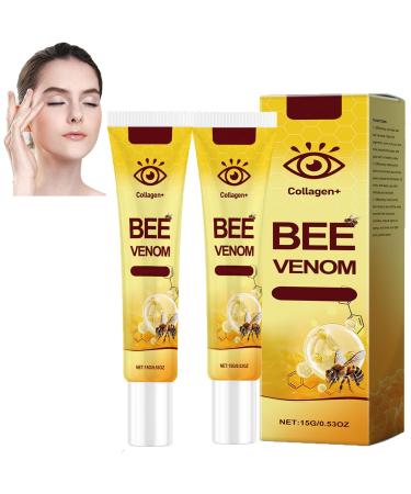 homomdy Set of 2 moisturizing eye creams with bee venom and collagen eye moisturizer instant firming cream for dark circles