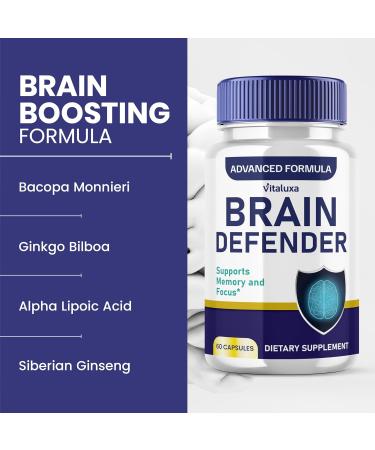 (2 Pack) Brain Defender Supplement Brain Defend Pills for Focus and Memory Support BrainDefender Advanced Nootropic Capsules Daily Clarity Cognitive Health Function Brain Defense Vitamins (120 Ct) - Buy Online on GoSupps.com