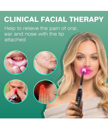 Bestqool Red Light Therapy Wand for Cold Sore and Canker Sore Healing - Portable Pain Relief Device for Lips, Face, and Body - Buy Online on GoSupps.com
