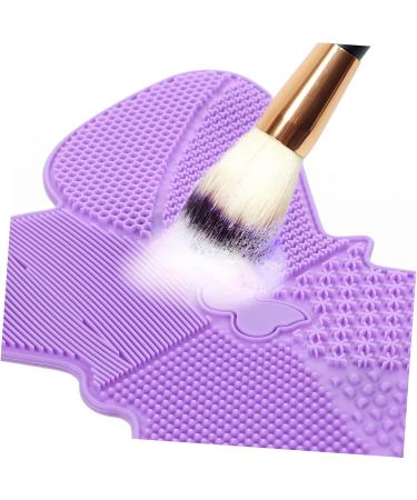 Angoily 1pc Silicone Scrub Pad Hair Brush Cleaner Tool Brush Cleaning Mat Brush Cleaning Pad Makeup Tools Makeup Brush Makeup Cleaning Pad Silica Gel Cosmetic Accessories Purple - Buy Online on GoSupps.com