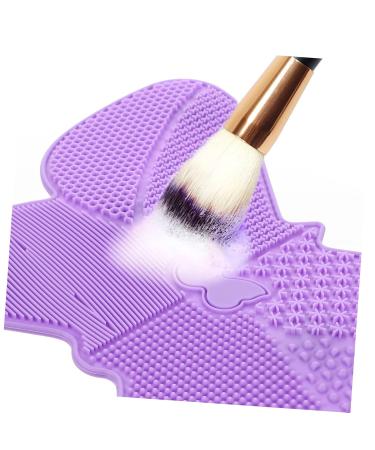 MAGICLULU Silicone Scrub Pad - Makeup Brush Cleaner Tool | Beauty Applicator & Scrubber | Purple Cosmetic Brush Cleaning Instrument - Buy Online on GoSupps.com