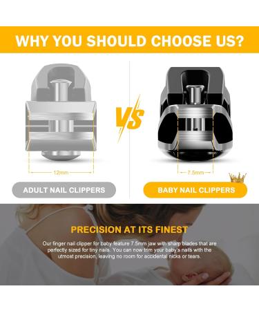 BEZOX Safe Kids Nail Clippers - 0.2-Inch Jaw Trimmers for Baby, Infants, Toddlers - Precision Grooming Tool for Tiny Fingers and Toes - Chocolate Black - Buy Online on GoSupps.com