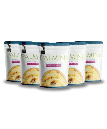 Palmini - Pur e d'ail r ti faible teneur en glucides | 7 g de glucides nets | 60 calories par portion | Vu sur r servoir de requin | Pr t- -manger | (sachet de 237 ml)
