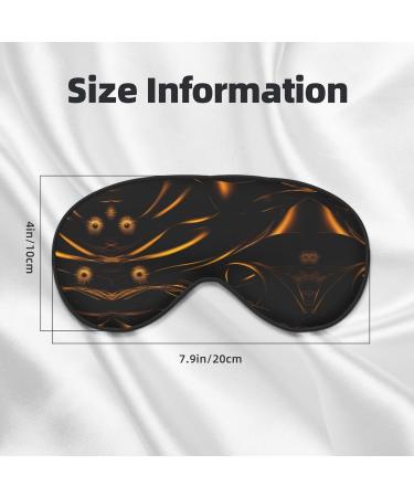 Black and Gold Soft Eye Mask for Sleep | Comfortable Sleeping Eye Mask for Men & Women | Perfect for Travel - Buy Online on GoSupps.com