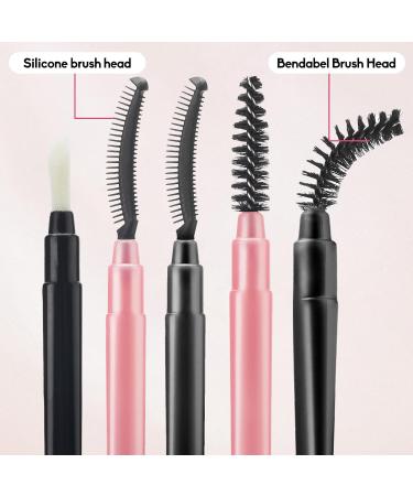 8 PCS Eyelash & Eyebrow Brush Set - Mascara Wands Comb & Shield Applicator for Lash Extensions & Makeup - Travel Friendly Makeup Brushes - Buy Online on GoSupps.com